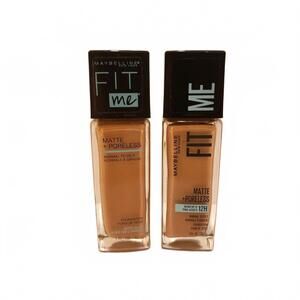 Maybelline NY Fit Me Matte + Poreless #312 Golden Liq Foundation NEW Lot of Two